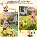 Nicmore Automatic Bubble Machine for Toddler 1-3: Giraffe Bubble Lawn Mover Outdoor Toy for 1 2 3 4 5 Year Old Boy Girl - Push or Handheld Bubble Maker Blower for Age 1-3 Kids Birthday Gifts