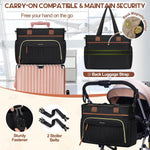 RAINSMORE Diaper Bag Tote, Large Diaper Baby Bag Waterproof Multifunctional Diaper Bag with Pacifier Case & Changing Pad
