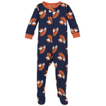 Gerber Baby Boys' 2-Pack Footed Pajamas, Fox Grey, 0-3 Months