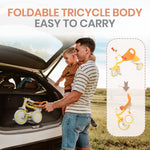 besrey Toddler Tricycle with Bell, Kids Tricycle Age 18 Months to 5 Years, Kids Trikes, Toddler Bikes for 1-3 Year Olds, Toddler Trikes for 2-4 Year Olds, Gift & Toys for Boy & Girl, Yellow