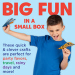 Creativity for Kids Paper Airplane Squadron - Create 20 Paper Airplanes, Mini Craft Kit for Boys, Great Spring Crafts and Gift for Boys, Kids Activities (Ages 6+)