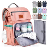 PILLANI Baby Diaper Bag Backpack - Baby Bags for Girls - Diaper Backpack - Large Pink Diaper Bags for Baby Girl w/Changing Pad - Baby Gifts for Girls, Baby Girl Gifts, Newborn Essentials Stuff for Mom
