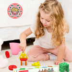 Tonberless Montessori Toys for 1 2 3 Year Old Boy Girl, Toys for Ages 2-4 Toddlers Kids Baby, 1 2 Year Old Boy Girl Birthday Gifts, Wooden Learning Puzzles Shape Sorter Toys for Toddlers 1-3