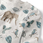little planet by carter's Baby 2-Piece Pajamas Made with Organic Cotton, Safari Print, 3T