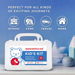 Kids First Aid Kit for Home/Business, Mini Travel First Aid Kit | HSA/FSA Eligible Emergency Kit | Small First Aid Kit for Car | Camping First Aid Kit Hiking | Survival Medical Kit – 145 Pcs
