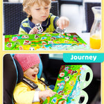 Benresive Reusable Sticker Books for Kids 2-4, Sticker Books for Toddlers 1-3 2-4, Toddler Travel Toys Activities Crafts Gifts - Animals