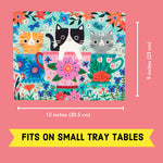 Mudpuppy Teacup Kittens – 36 Piece Puzzle to Go Featuring A Flowery Scene with Cats in Cups Perfect Travel Activity for Children Ages 3 and Up