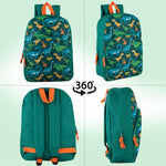 Trail maker 15 Inch Kids Backpacks for Boys & Girls | Preschool, Kindergarten, Elementary School Backpacks with Adjustable, Padded Straps (Prehistoric Pals)
