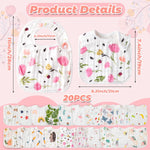 Zainpe 20Pcs Snap Muslin Cotton Baby Bibs Soft Absorbent Adjustable Burp Cloths for Newborns Drooling Feeding Teething Eating