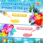 Magic Water Elf Toy Kit, Aqua Fairy Water Gel Kit, Aqua Fairy, Magic Water Elf, Magic Water Gel Kit with 12 Magic Gels and 6 Molds, Children's DIY Magic Elf Water Toy, Gifts for Kids, Boys, Girls