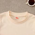 Toddler Baby Boys Girls Farm Shirt Cute Animals Graphic Short Sleeve T-Shirt Kids Funny Letter Print Summer Tee Tops(Apricot-1,4-5T(120))