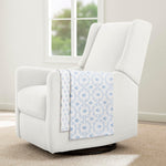 Delta Children 100% Cotton Muslin Baby Receiving Blankets for Girls and Boys – 47x47 Inches (Pack of 2), Blue Botanicals