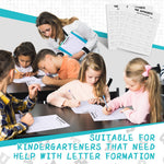 Eaasty 100 Pcs Alphabet Tracing Paper Trace Letters Alphabet Handwriting Practice Workbook for Kids Ages 3-5 Practice Paper Learning to Write Letters for Pre K and Kindergarten (8.5x11 Inches)