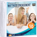 Utopia Bedding Zippered Mattress Encasement Queen, 100% Waterproof Bed Bug and Dust Mite Proof Mattress Protector, Absorbent Six-Sided Mattress Cover