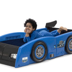Delta Children Grand Prix Race Car Toddler-to-Twin Bed, Blue
