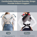 Stylish Beige & Gold Baby Carrier Wrap: Comfortable, Soft & Supportive, Adjustable Ring Sling for Mom & Dad, Ideal for Baby Registry, Newborn to Toddler, Baby Shower
