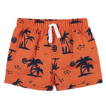 Gerber Baby Boys Baby Toddler Long Sleeved Rashguard Swim Bathing Suit Set Blue Beach 4T