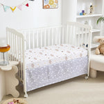 4 Pack Mini Crib Sheets Fitted - 38"x26" Pack and Play Sheets for Playard Mattress, Portable Mini Crib | Soft & Skin Friendly Pack N Play Sheets for Boys Girls (Clover & Moon Star)