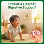 SmartyPants Kids Multivitamin & Fiber Gummies: Prebiotic Fiber to Support Kids Digestion with Vitamin D3, C, Vitamin B12, B6, A, Zinc, Biotin, Folate, Three Fruit Flavors, 90 Count (30 Day Supply)