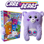 Happy Nappers: Care Bears 26" Pillow Pocket Pal - Share Bear - Plush Character Pillow Case, Animal Cover w/Weighted Paws, Soft Huggable Companion, Kids