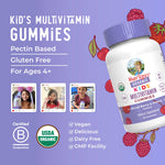 MARYRUTH'S Kids Vitamins | Multi | 1 Month Supply | Multivitamin Gummies for Ages 4+ | Multivitamin for Kids | Vegan | Only 2 Gummies a Day | 60 Count