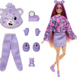 Barbie Cutie Reveal Doll & Accessories, Care Bears Series with Share Bear Plush Costume & 10 Surprises Including Color Change & Mini Bear