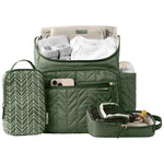 Skip Hop Diaper Bag Backpack: Forma, Multi-Function Baby Travel Bag with Changing Pad & Stroller Attachment, Sage