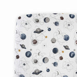 Little Unicorn Premium Crib Sheet | Breathable & Super-Soft Muslin Fabric (Planetary)