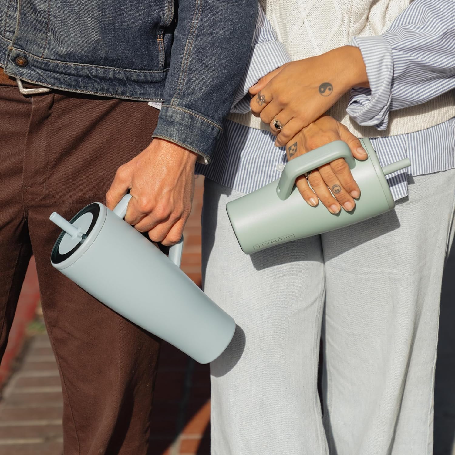 BrüMate Era 40 oz Tumbler with Handle and Straw | 100% Leakproof Insulated Water Bottle Tumbler with Lid and Flexible SoftSip Straw | Made of Stainless Steel | Cup Holder Friendly | 40oz (Lavender)