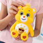 Care Bears 9" Bean Plush (Glitter Belly) - Funshine Bear - Soft Huggable Material!