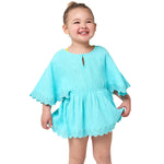 Gerber Baby Girls Toddler Kaftan Swimwear Cover Up, Aqua, 0-3 Months US