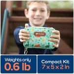 KeepGoing Travel First Aid Kit for Kids – 130 Pc. for Car, Home, Purse, Diaper Bag & Backpack with Latex-Free Bandages - Mini First Aid Kit Travel Size TSA-Approved