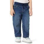Amazon Essentials Unisex Babies' Soft Stretch Pull-On Jeans, Stone Medium Wash, 3T