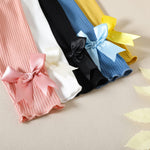 Toddler Baby Girl Legging Pants 5-Pack in Grey White Black Orange and Pink 6-9 Months
