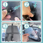 Funbliss Baby Car Mirror for Rear Facing Seat,360° Rotation, Safety Certified Shatterproof Acrylic Glass, Clear Wide View,Infant Mirror for Car Seat Rear Facing