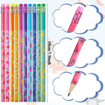 Outus 40 Pieces Scented Pencils for Kids Colorful Fruit Themed HB Graphite Pencils with Erasers Cute Office Tools with Fruit Themed Elements for School Stationery Classroom Party Reward Supplies