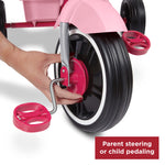 Radio Flyer 4-in-1 Stroll 'N Trike, Ages 1-5, Toddler Tricycle & Stroller, Foam Tires, Push Handle, UV Canopy, Removable Tray, Seatbelt, Amazon Exclusive