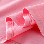Cadidi Dinos Boys' Girls' 100% Cotton Short Sleeve Shirts Solid Pink T-Shirts Size 12-18 Months
