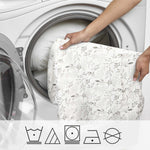 Boppy Total Body Pregnancy Pillow with Easy-on Removable Pillow Cover in Gray Scattered Leaves for Full-Body Support for Pregnancy and Postpartum Positioning