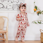 FOCUSNORM Toddler Christmas Baby Boy Girl Outfits Infant Fall Winter Clothes Cute Christmas Tree Jumnpsuit Long Sleeve Romper