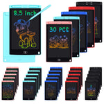 30 Pack LCD Writing Tablet - 8.5 Inch Bulk Colorful Doodle Board Erasable Electronic Painting Drawing Pads Learning Toy Gifts for Kids Christmas Birthday School Age 3-8 (Blue, Red, Green, Pink, Black)