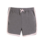 Hudson Baby Unisex Baby and Toddler Shorts Bottoms 4-Pack, Pink White, 6-9 Months