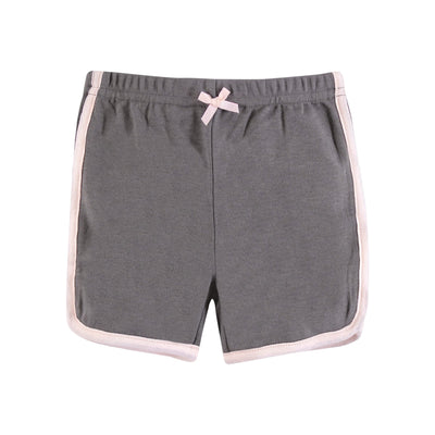 Hudson Baby Unisex Baby and Toddler Shorts Bottoms 4-Pack, Pink White, 6-9 Months