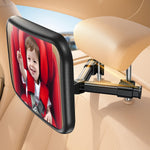 Lamicall Baby Car Mirror for Backseat - [2025 Safest Triangle Hook Clip] Acrylic Car Seat Mirror for Rear Facing, 360° Rotation & Wide Clear View, 3S Quick Install, Newborn Baby Essentials Accessories