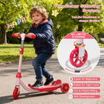 Kids Kick Scooter - LED Light Up 3 Wheel Scooter for Kids 3-5 5-7, Adjustable Handlebar Height, Long Anti-Slip Deck,Heavy Duty Metal Scooters for Boys Girls Ages 3-7, up to 110 Lbs