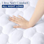 Utopia Bedding Waterproof Mattress Protector, Queen Mattress Pad, Quilted Fitted Cover Stretches up to 16 Inches Deep (White)