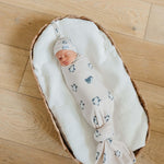 Copper Pearl Swaddle Blankets for Newborns | Soft Stretchy Receiving Blankets for Boys and Girls | Large 46 x 46 Inch Baby Blankets | Lightweight and Breathable Swaddles | Penguins