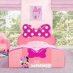 Delta Children Disney Minnie Mouse Upholstered Twin Bed, Pink