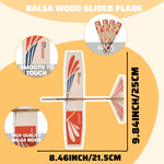 Barsha Space Balsa Wood Airplane Toys Set | Wooden Airplane Kits | 4 Balsa Wood Glider Planes, Model Toy Airplane Kits | Classic Toys for Children