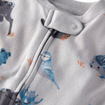 little planet by carter's Boy Sleep and Play made with Organic Cotton, Blue Forest, 3M